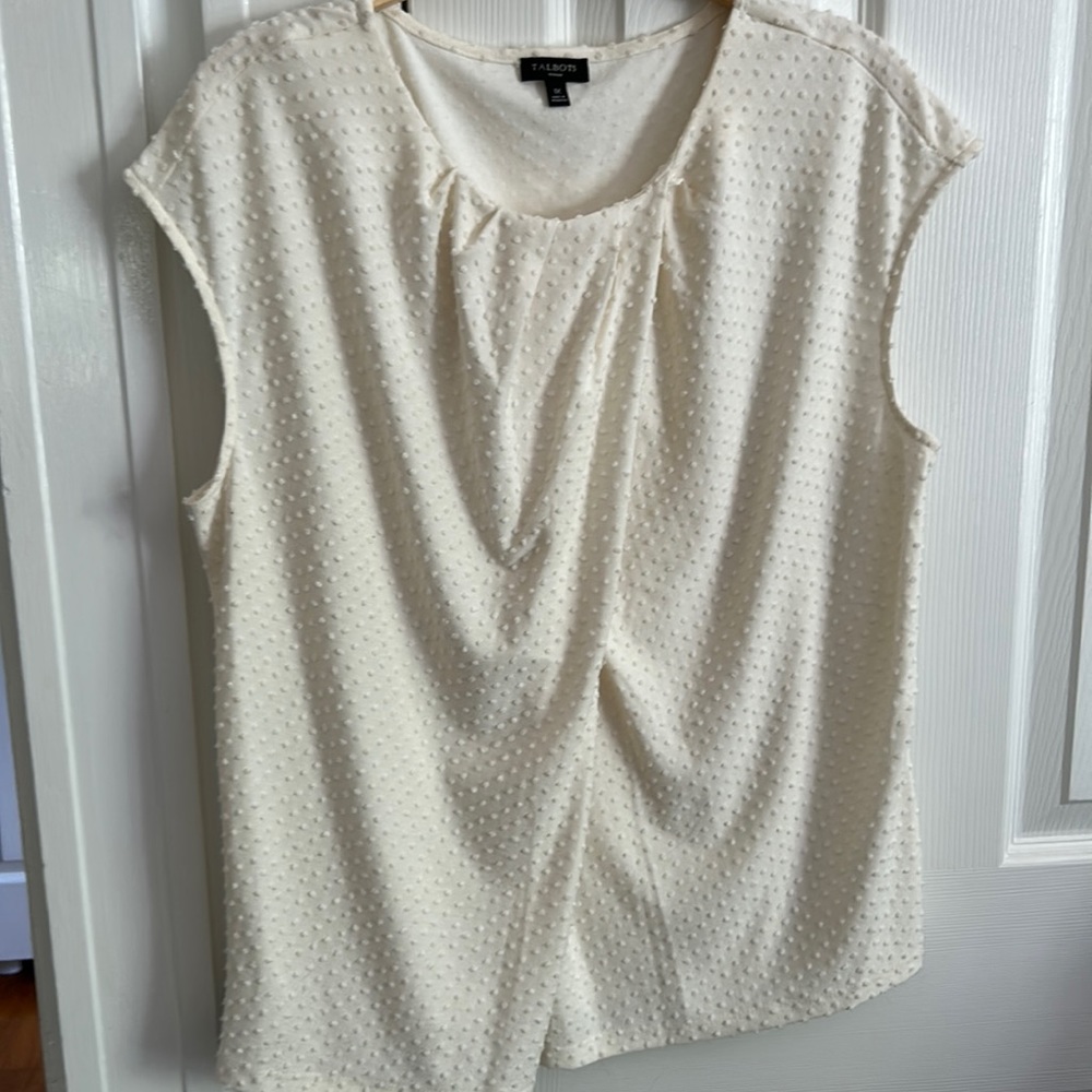 Talbots Sleeveless Textured Top